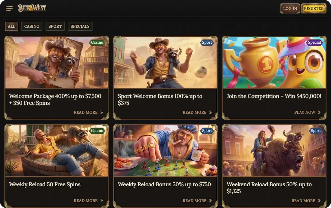 betwest casino bonus all